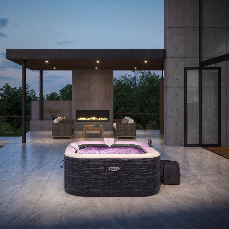 Spa Gonflable Ardoise 4 places + Couverture thermique
