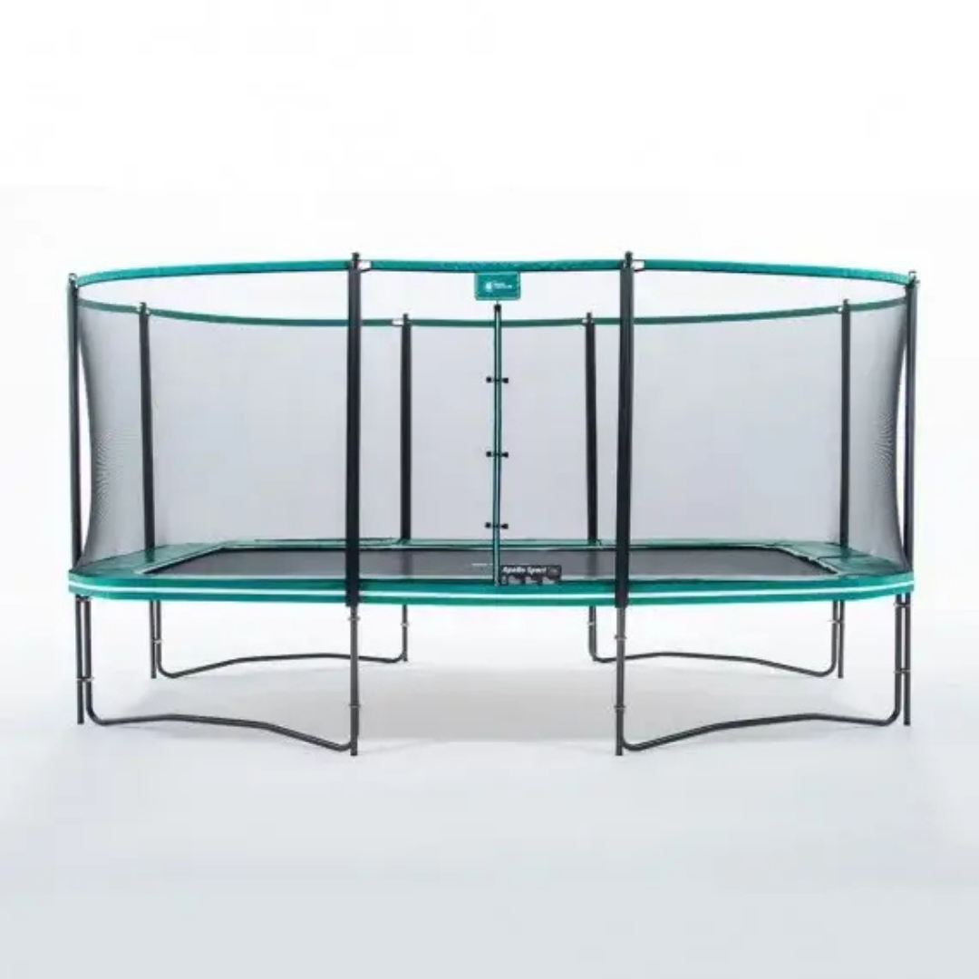 Trampolín rectangular de 500 cm con red de seguridad 