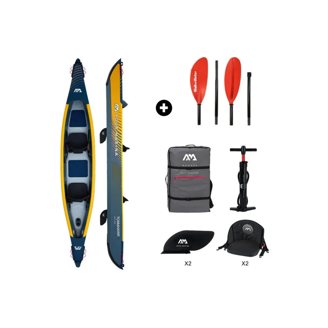 Kayak inflable Aqua Marina Tomahawk AIR-K para 2 personas 