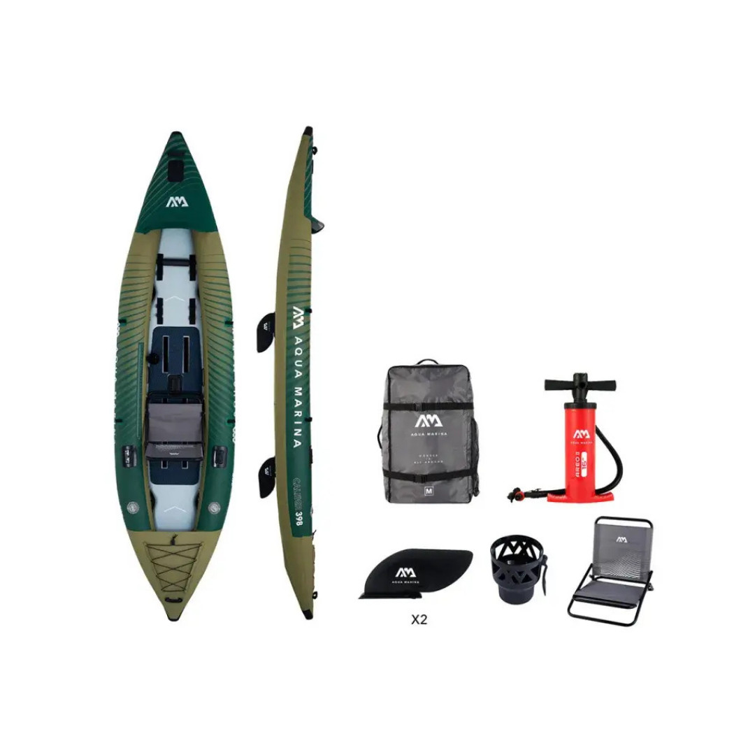 Kayak de pesca inflable Aqua Marina Caliber para 2 personas 