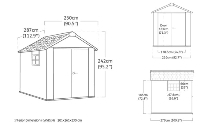 Cobertizo de jardín Oakland - 6 m²