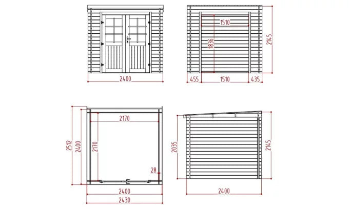 Caseta de jardín en Guidel, 4,71 m²