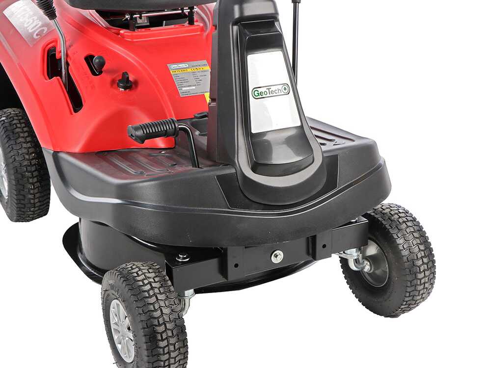Cortadora de césped con asiento Geotech RM 75-610 C