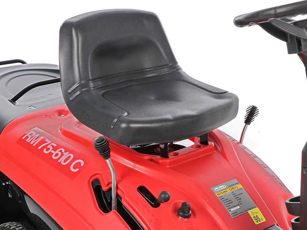 Cortadora de césped con asiento Geotech RM 75-610 C