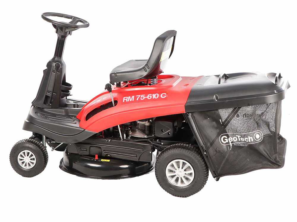 Cortadora de césped con asiento Geotech RM 75-610 C