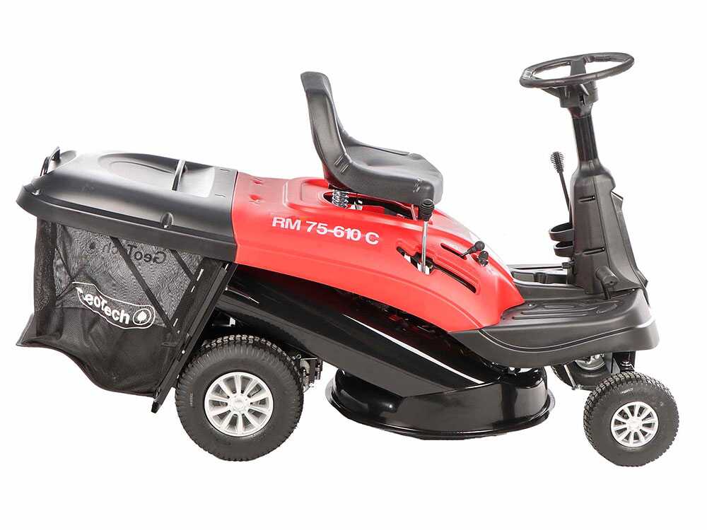 Cortadora de césped con asiento Geotech RM 75-610 C