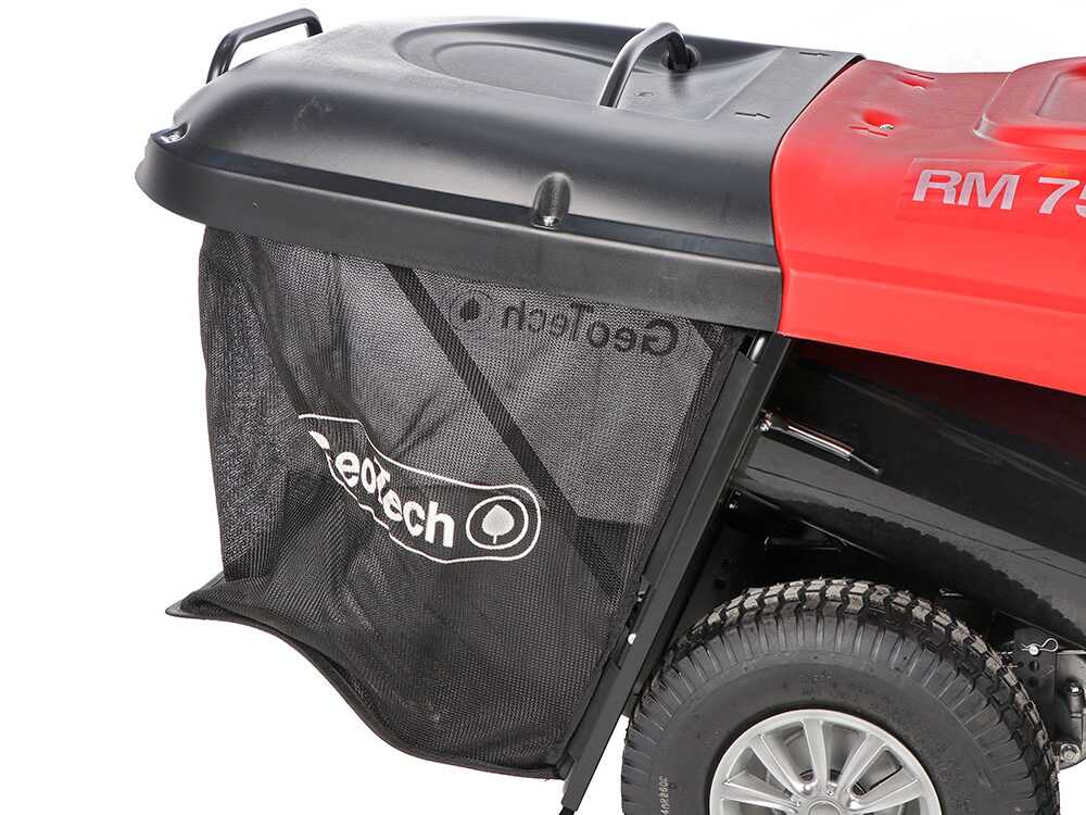 Cortadora de césped con asiento Geotech RM 75-610 C